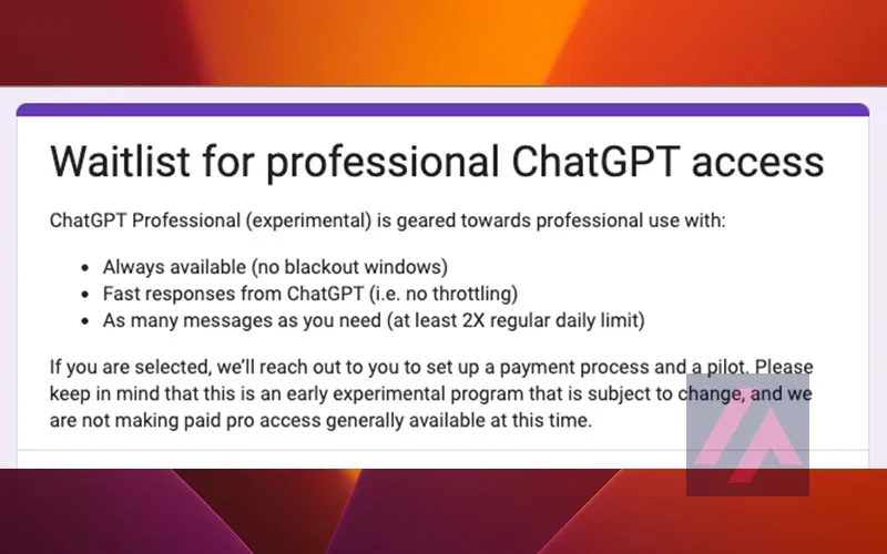 ChatGPT Professional est-il payant ? OpenAI pose déjà des questions et effectue des tests